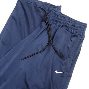 NIKE MENS ESSENTIAL RUN TRACK PANTS BLUE SIZE XL ZIPPERED LEG